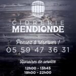 RESTAURANT CIDRERIE MENDIONDE a St Pée sur Nivelle